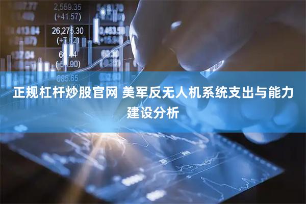 正规杠杆炒股官网 美军反无人机系统支出与能力建设分析